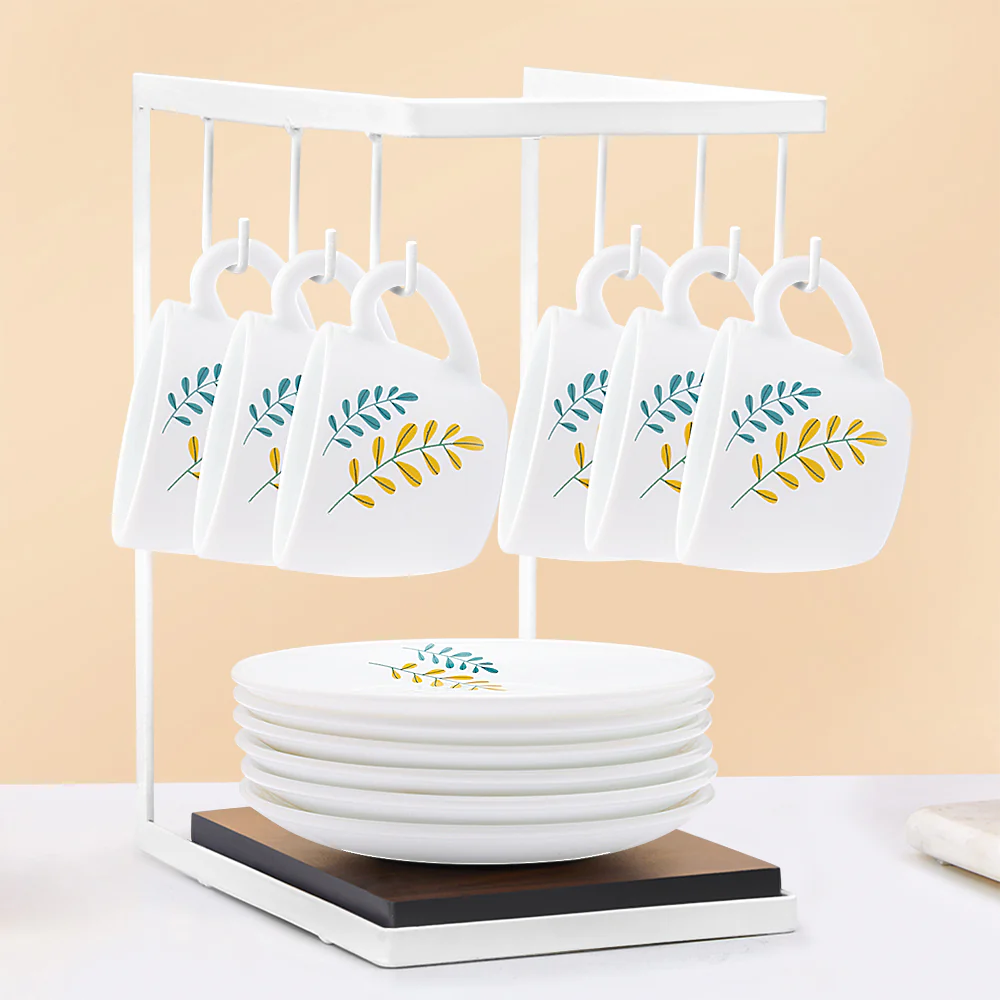 Larah by Borosil Niva Cup n Saucer Set, 90ml x 12