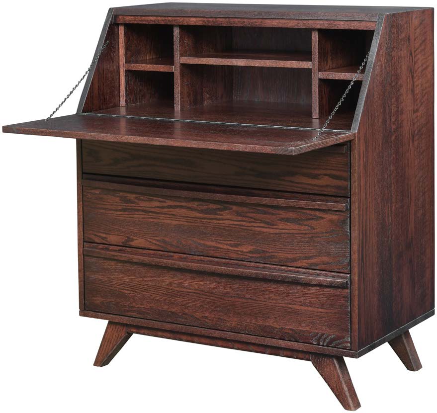 Amish Mid Century Secretary Desk