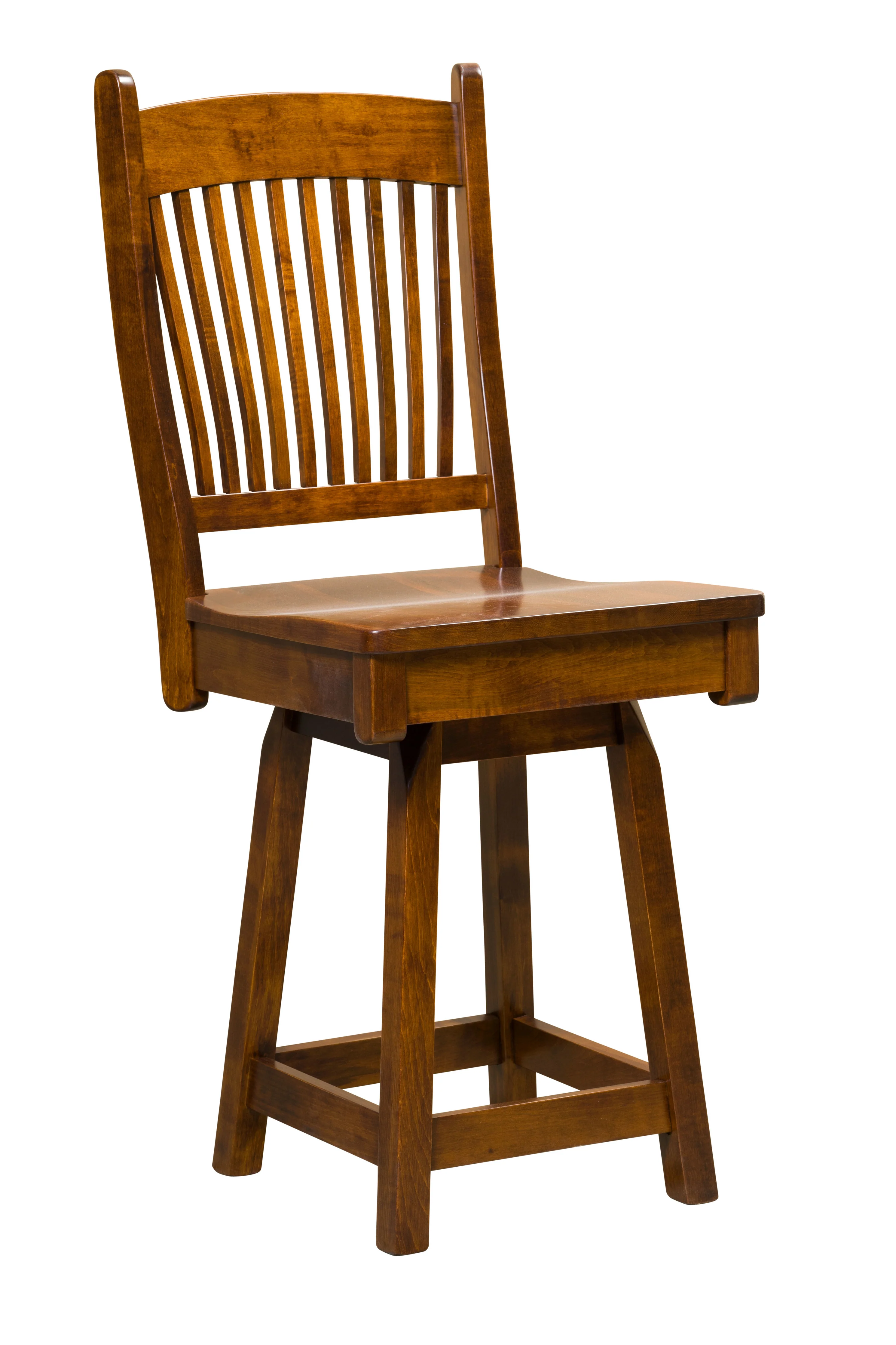 Amish Benton Swivel Bar Chair