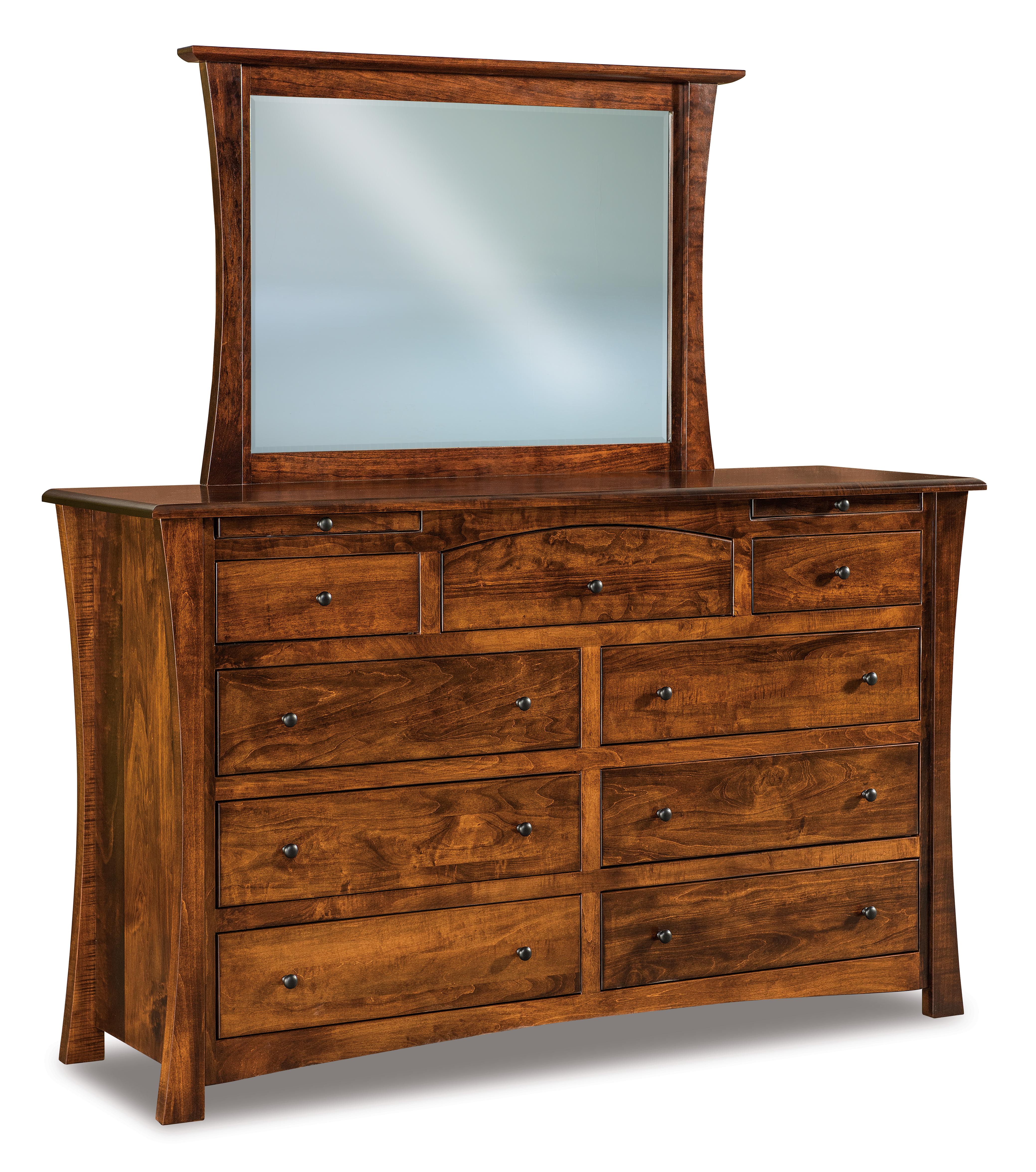 Amish Matison Nine Drawer Dresser