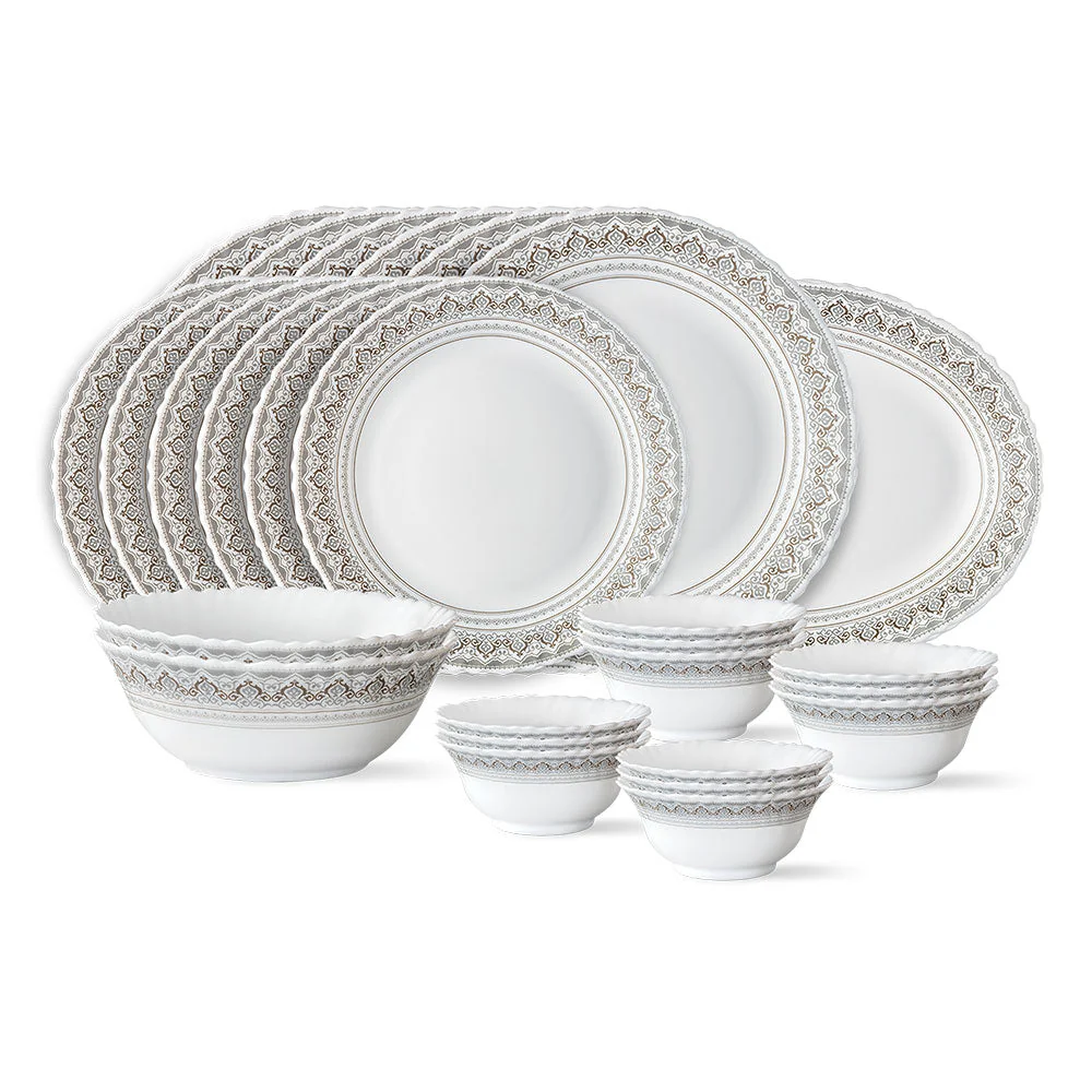 Larah by Borosil Classic Dinner Set, 13 pc
