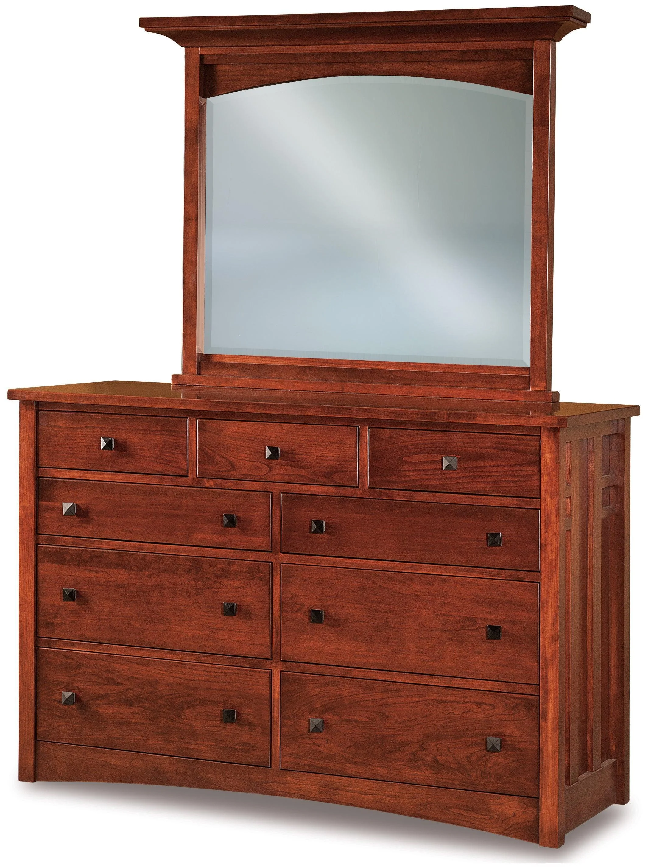 Amish Kascade Nine Drawer Dresser