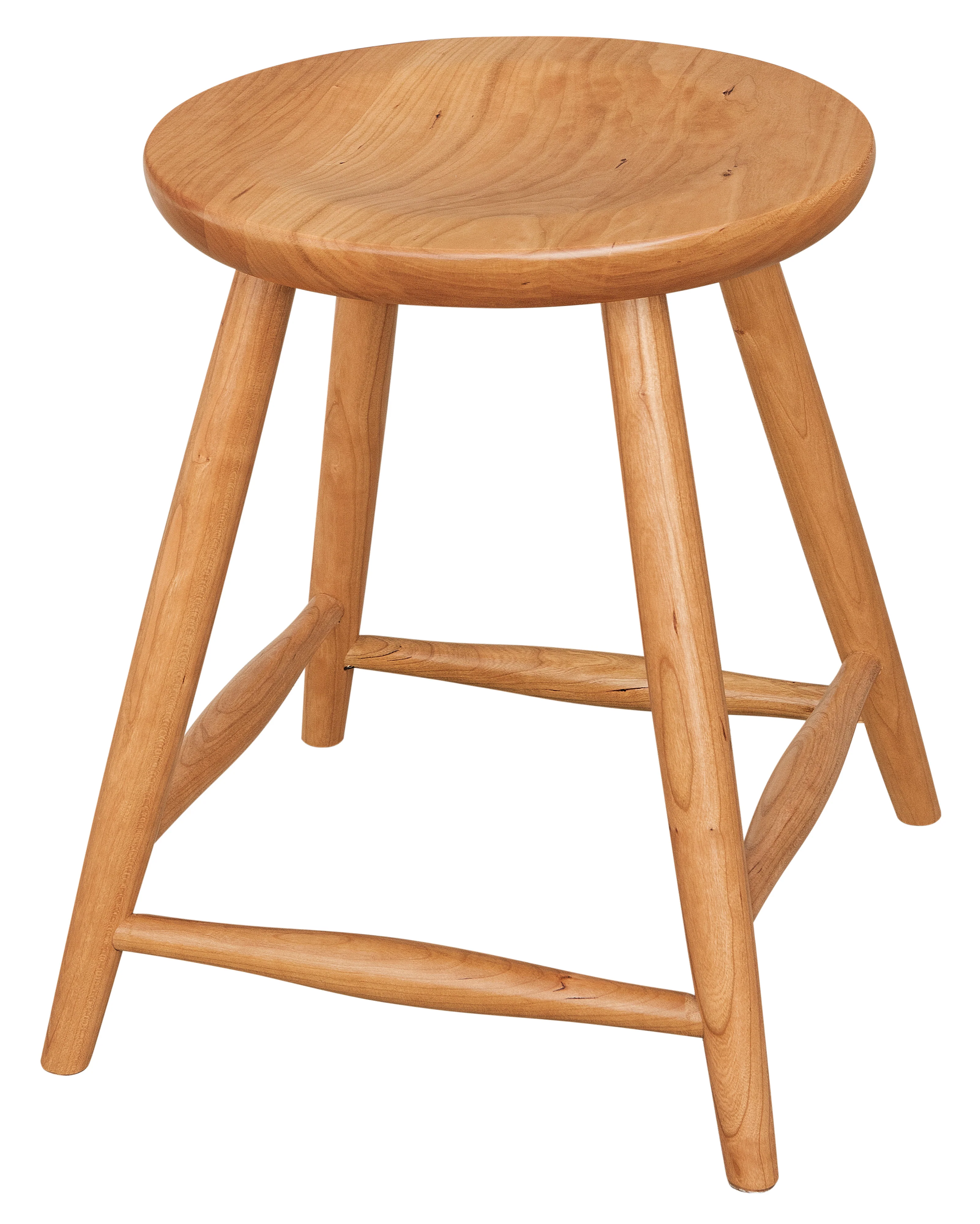 Amish Haskin Stationary Bar Stool