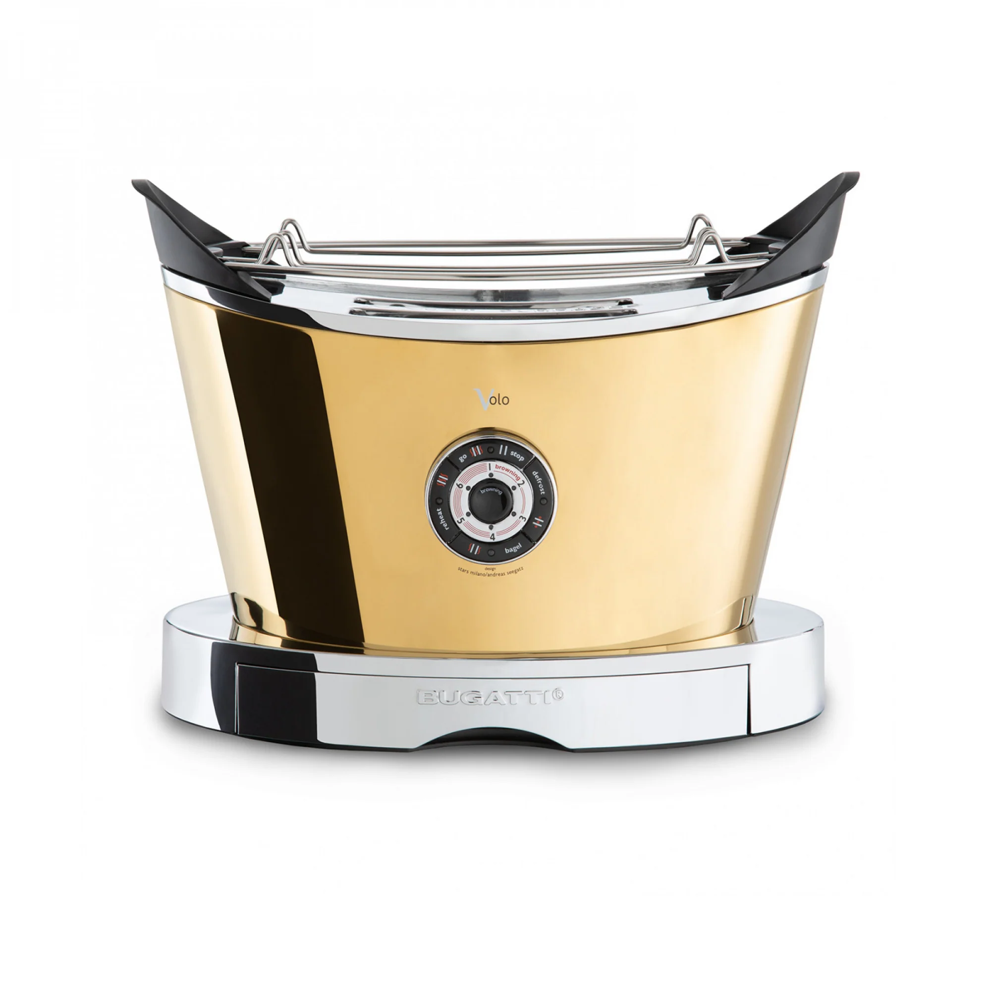 Bugatti Volo 2 Slice Toaster Gold
