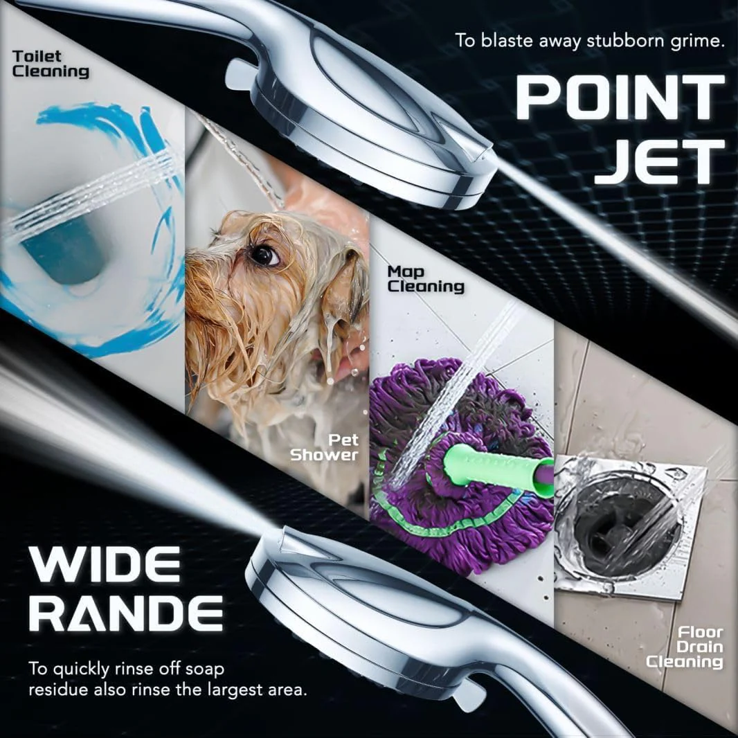 10'' Rainfall Shower Head with Handheld Combo, 8+2 Mode, 11'' Adjustable Extension Arm, 100 Self-Cleaning Nozzles