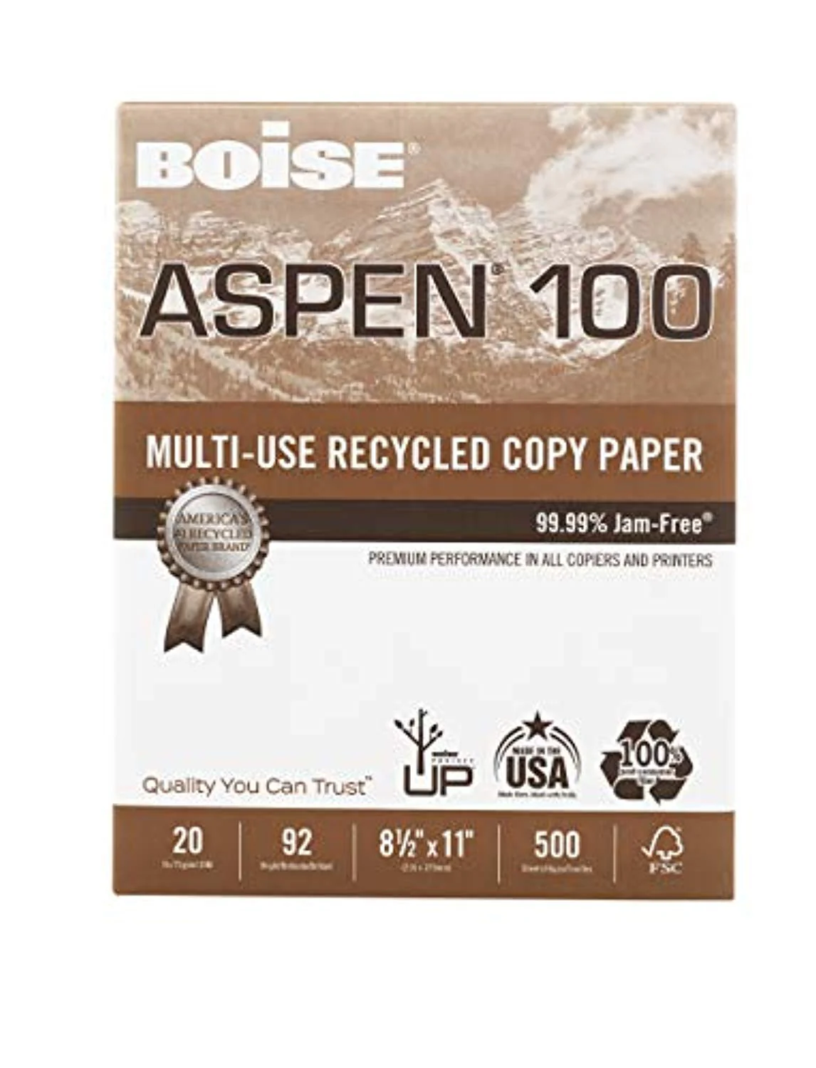 Recycled Multi-Use Copy Paper, Made in USA