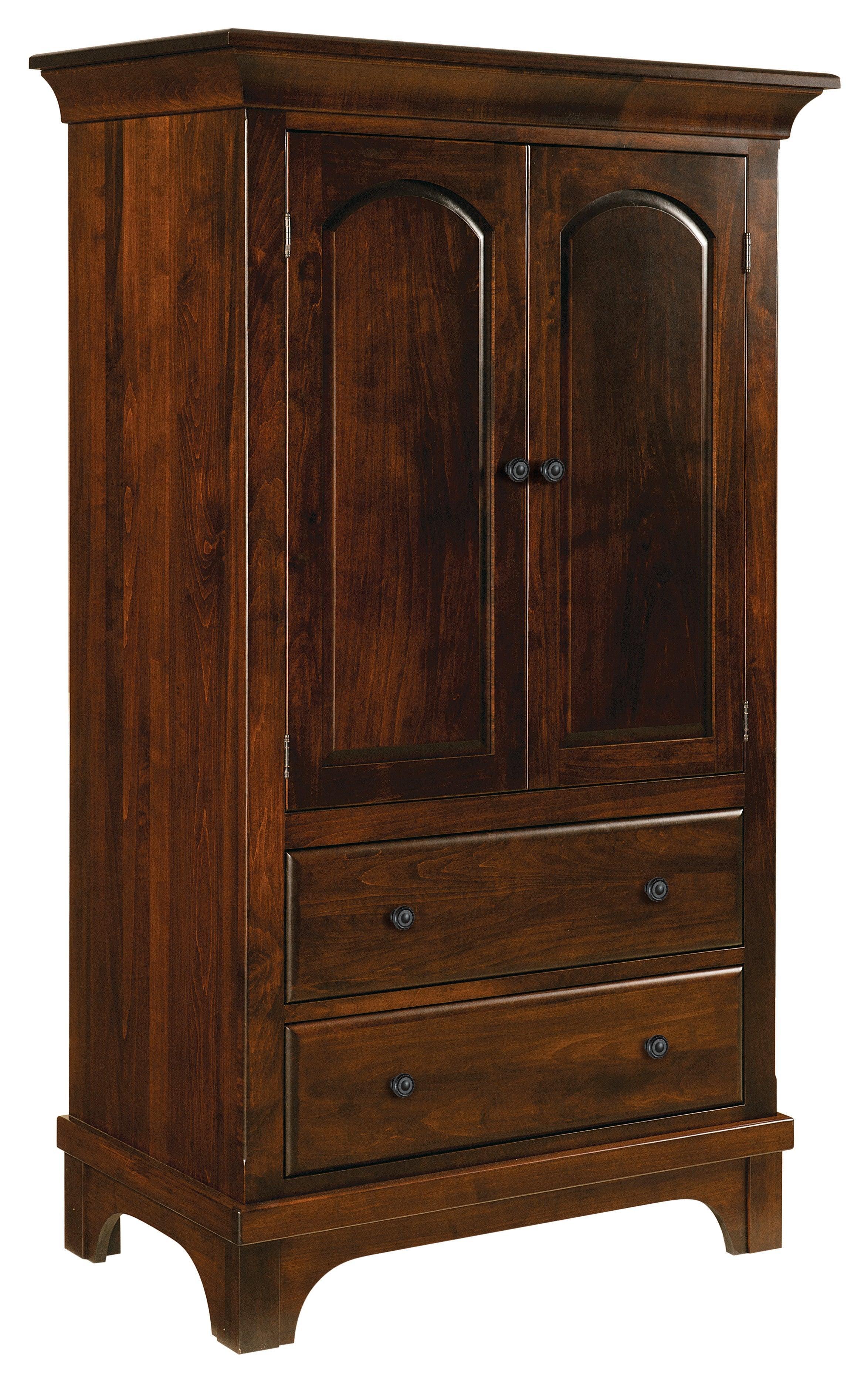 Amish Hamilton Court Two Drawer Two Door Armoire