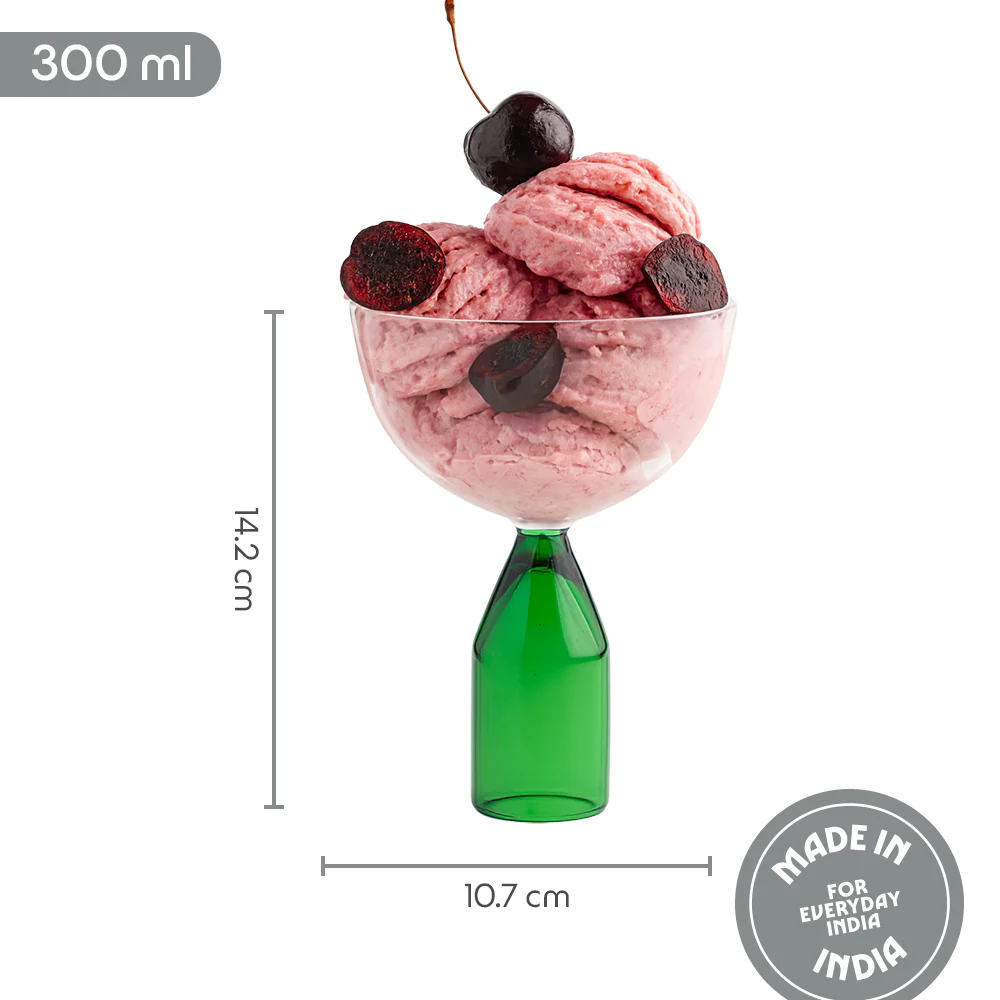 Kairo Ice Cream Bowls, Fern - Set of 2