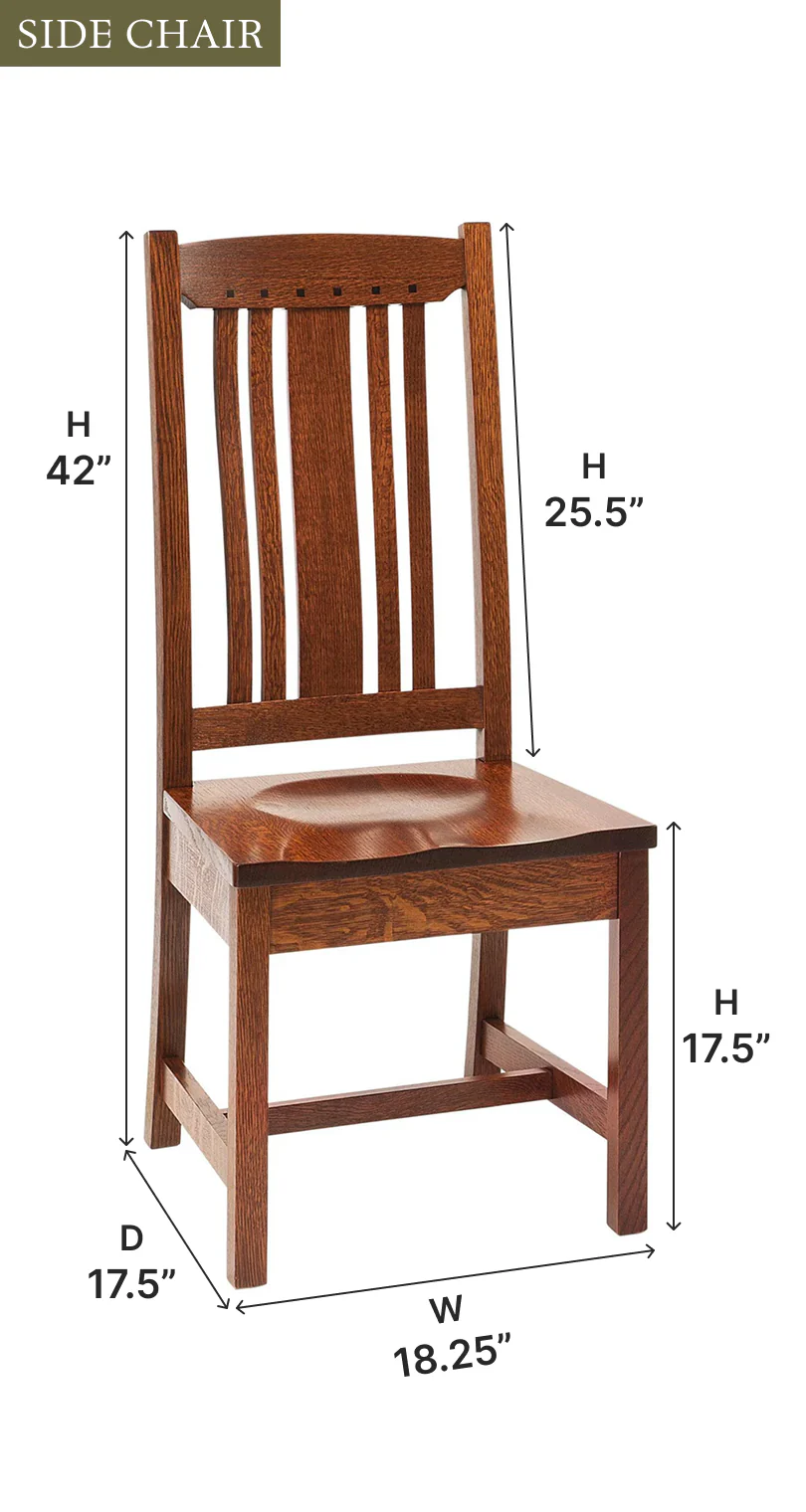 Amish Grant Dining Chair - Quick Ship