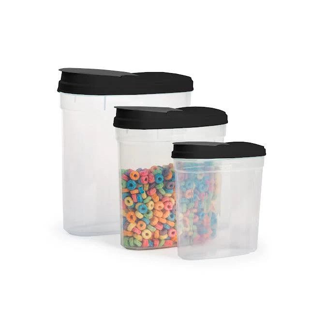 CH 3 Piece Cereal Dispenser Set Black