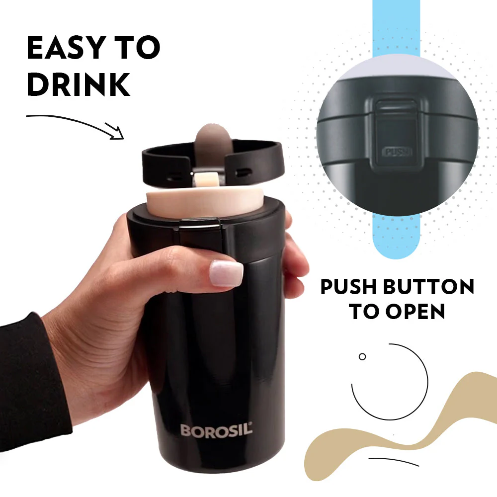 Borosil Coffeemate Insulated Mug, 300ml