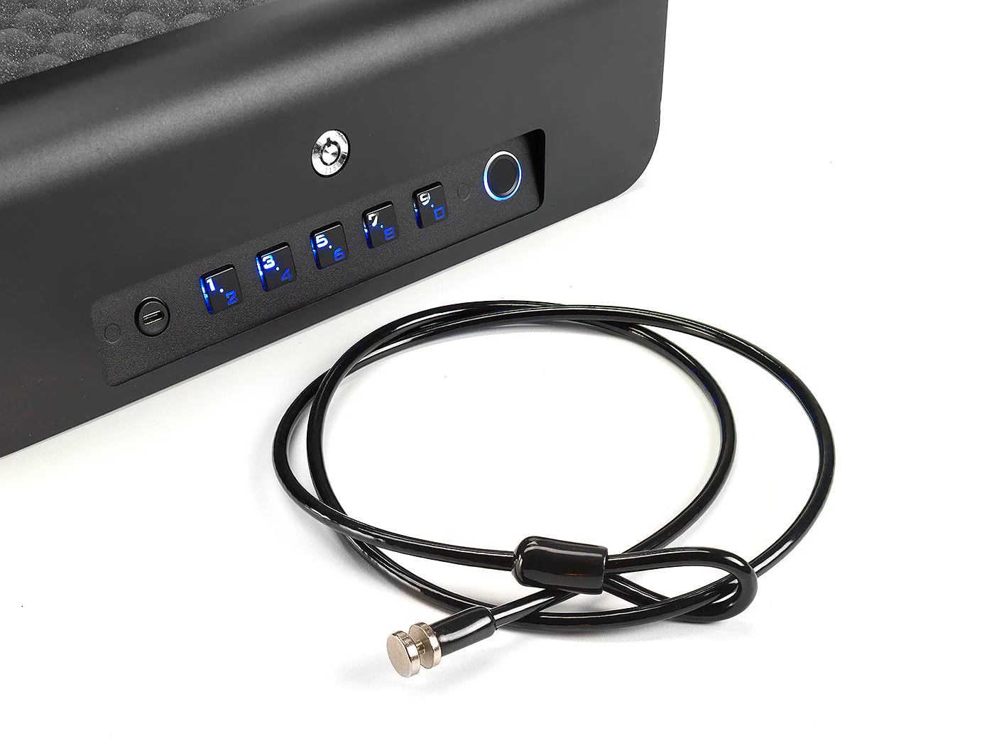 BoostedSafe Elite Biometric Vehicle Gun Safe – Fingerprint, Key & Digital Combo