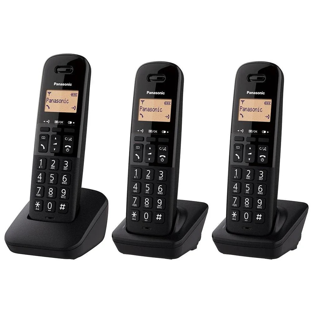 Panasonic Digital Cordless Phone with 3 Handsets KX-TGB613EB
