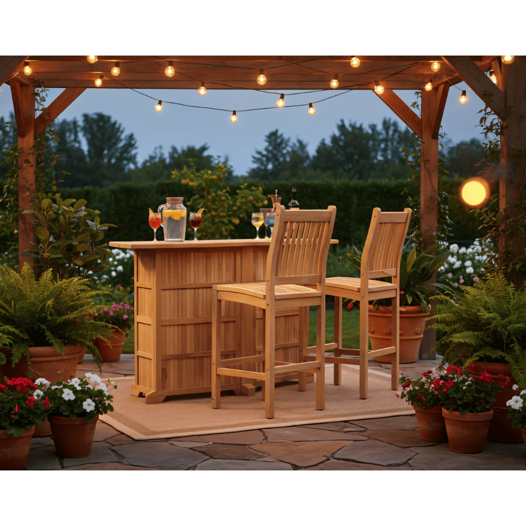 Velari Teak Bar Set