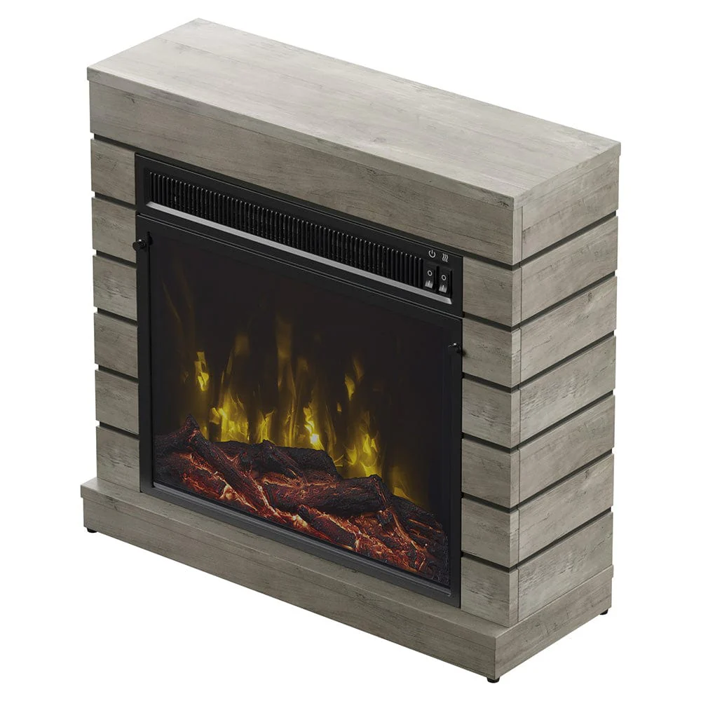Harlan Electric Fireplace Mantel Package in Valley Pine