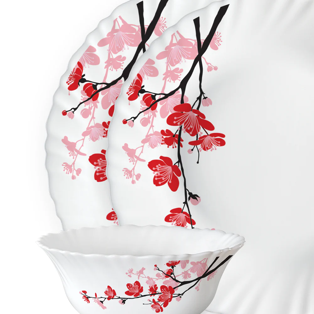 Larah by Borosil Alina 44 pc Dinner Set