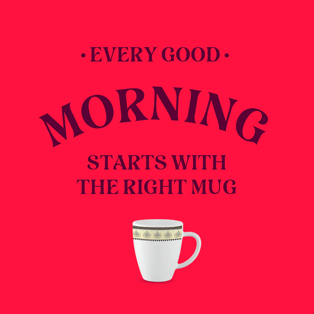 Larah By Borosil Amer Mug, 390ml