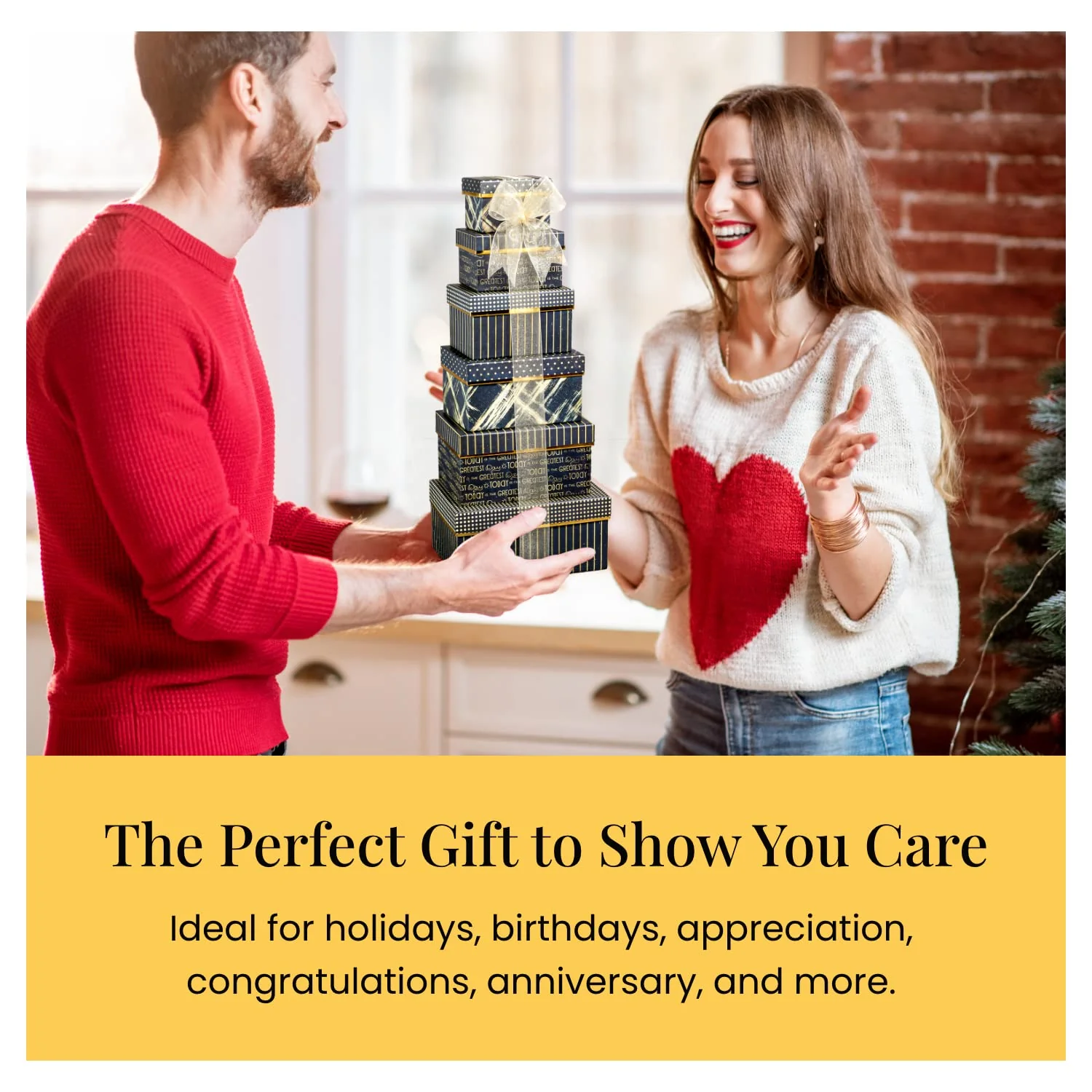 6-Tier Gourmet Food Gift Basket – Sweet & Savory Birthday Treats for Men, Women, Mom, Dad