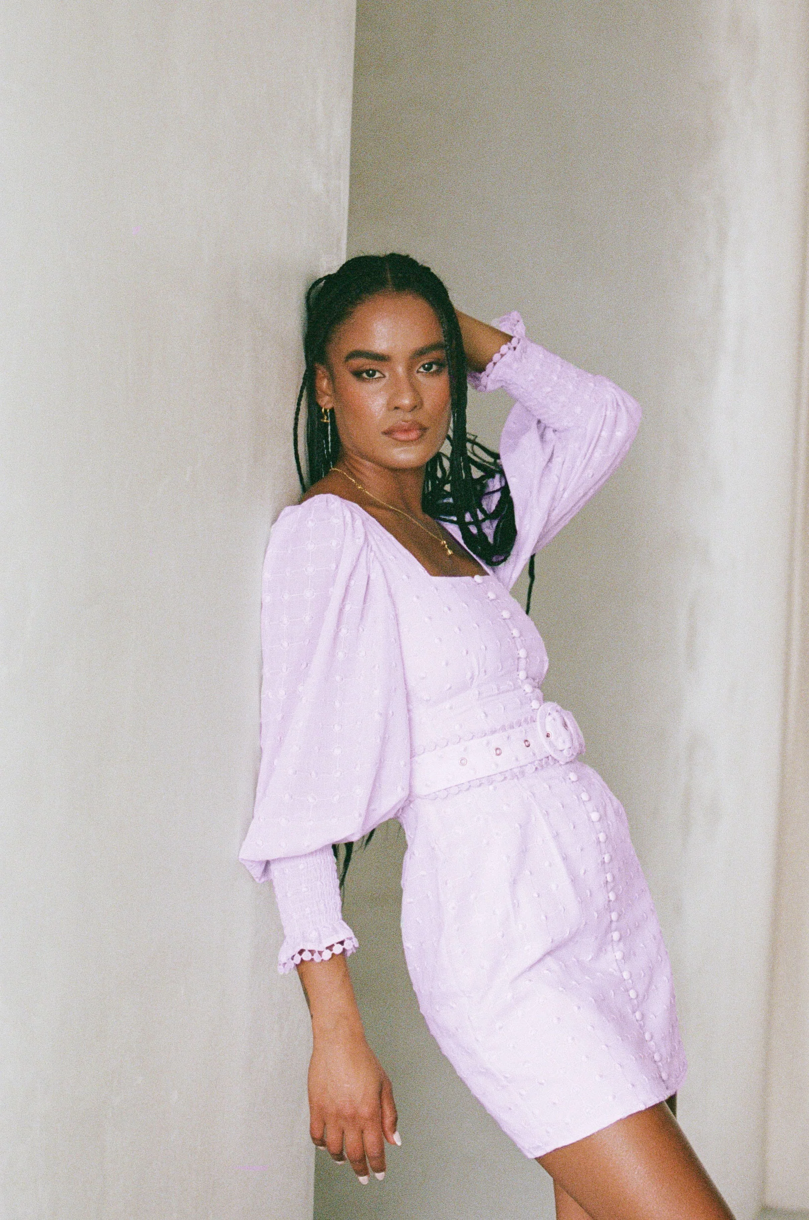 SAMPLE-Belted Larose Dress