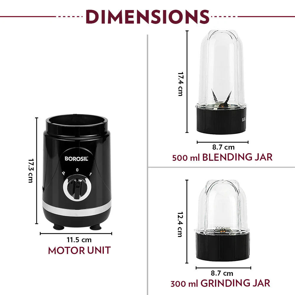 Borosil Nutrifresh NB04, Black