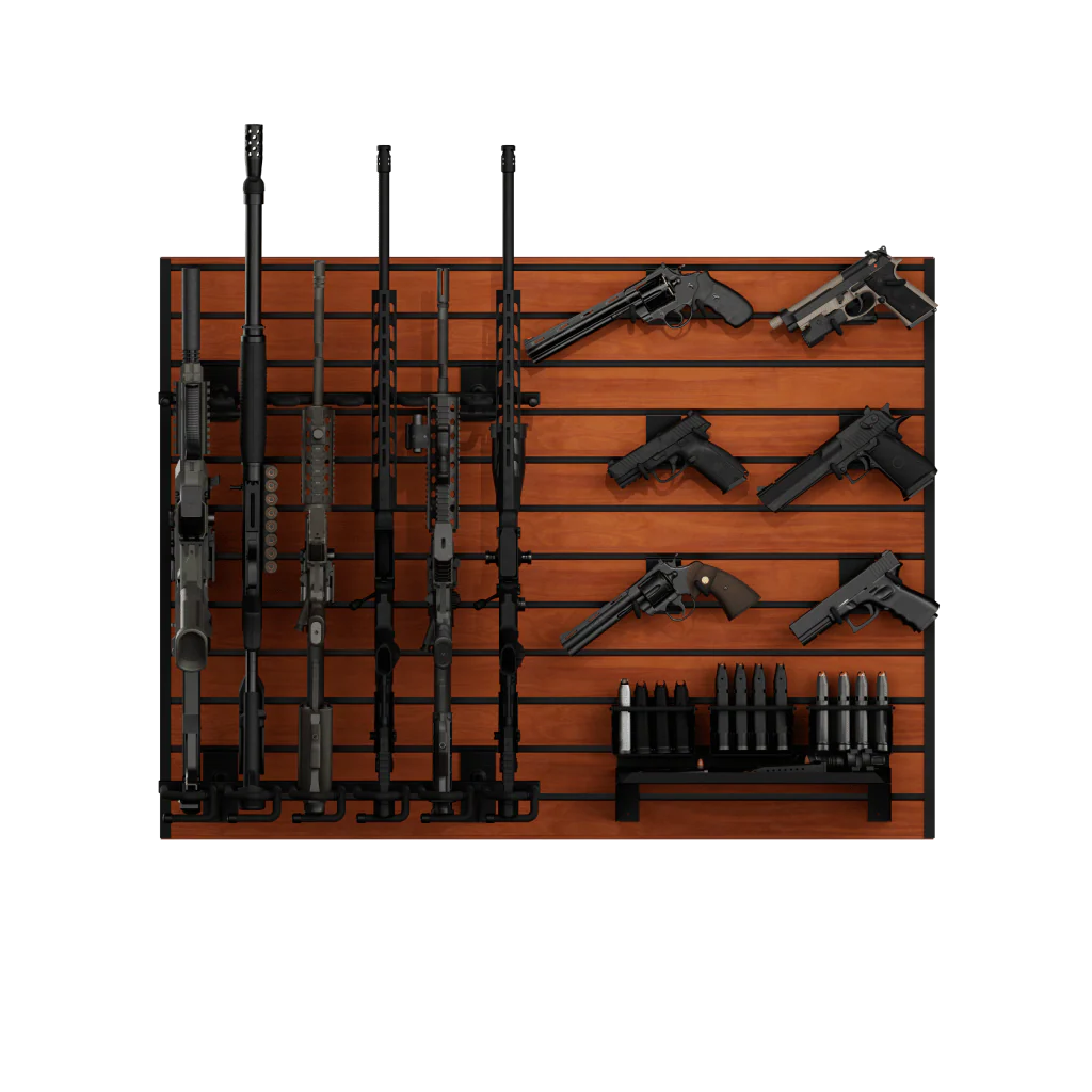 Hold Up Displays Black Camo Gun Wall Bundle HD100-BC