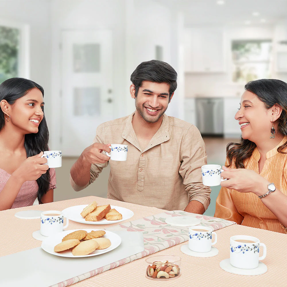 Larah by Borosil Helena Mug Set, 180ml x 6