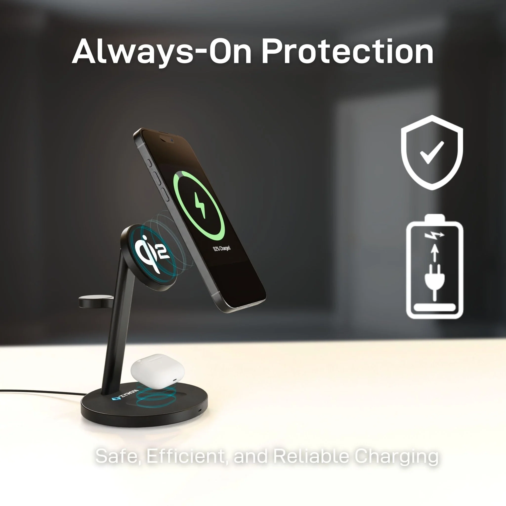 3-in-1 Wireless Charger for Apple Devices | PowaSnap Dock