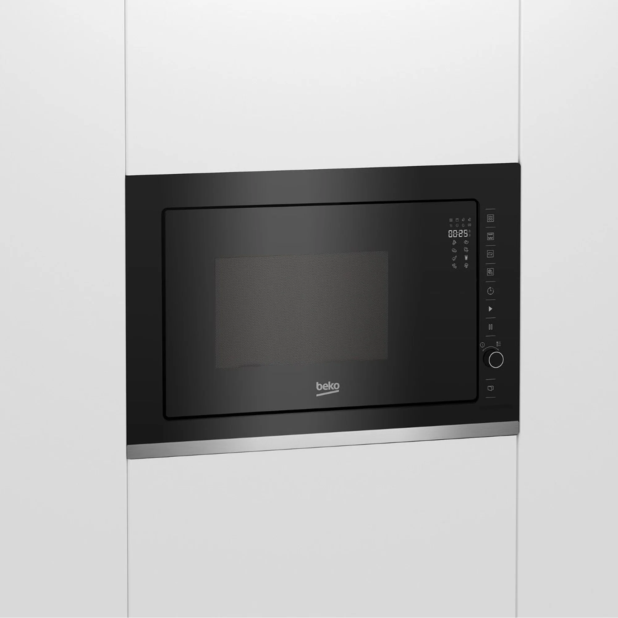Beko 25Lt Built in Convection Grill Microwave Oven Black