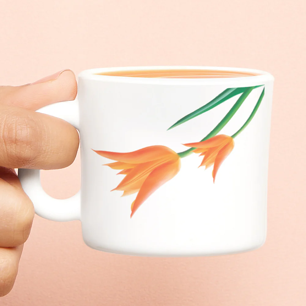 Larah by Borosil Firefly Mug Set, 100ml x 6