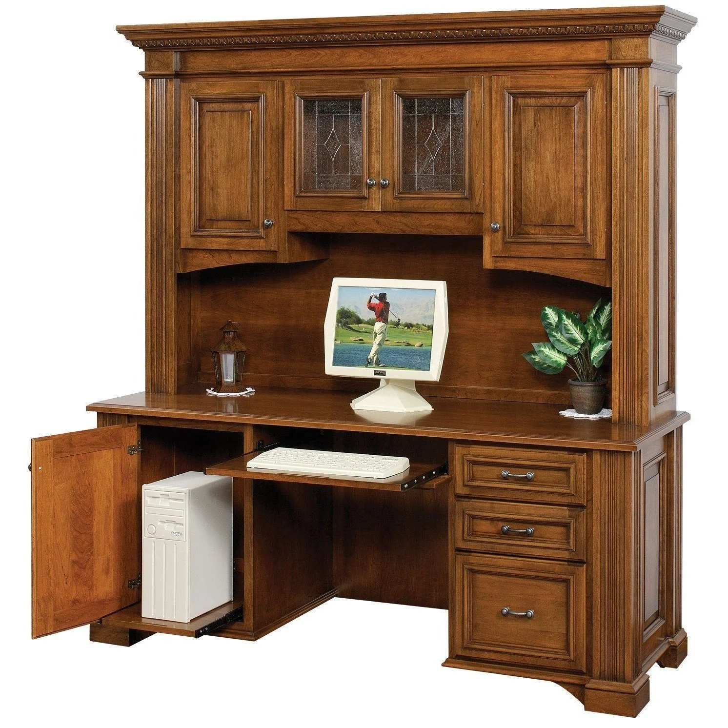 Amish Lincoln Credenza & Hutch