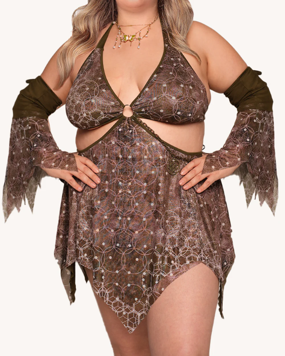 Beneath the Trees Dress with Sleeves