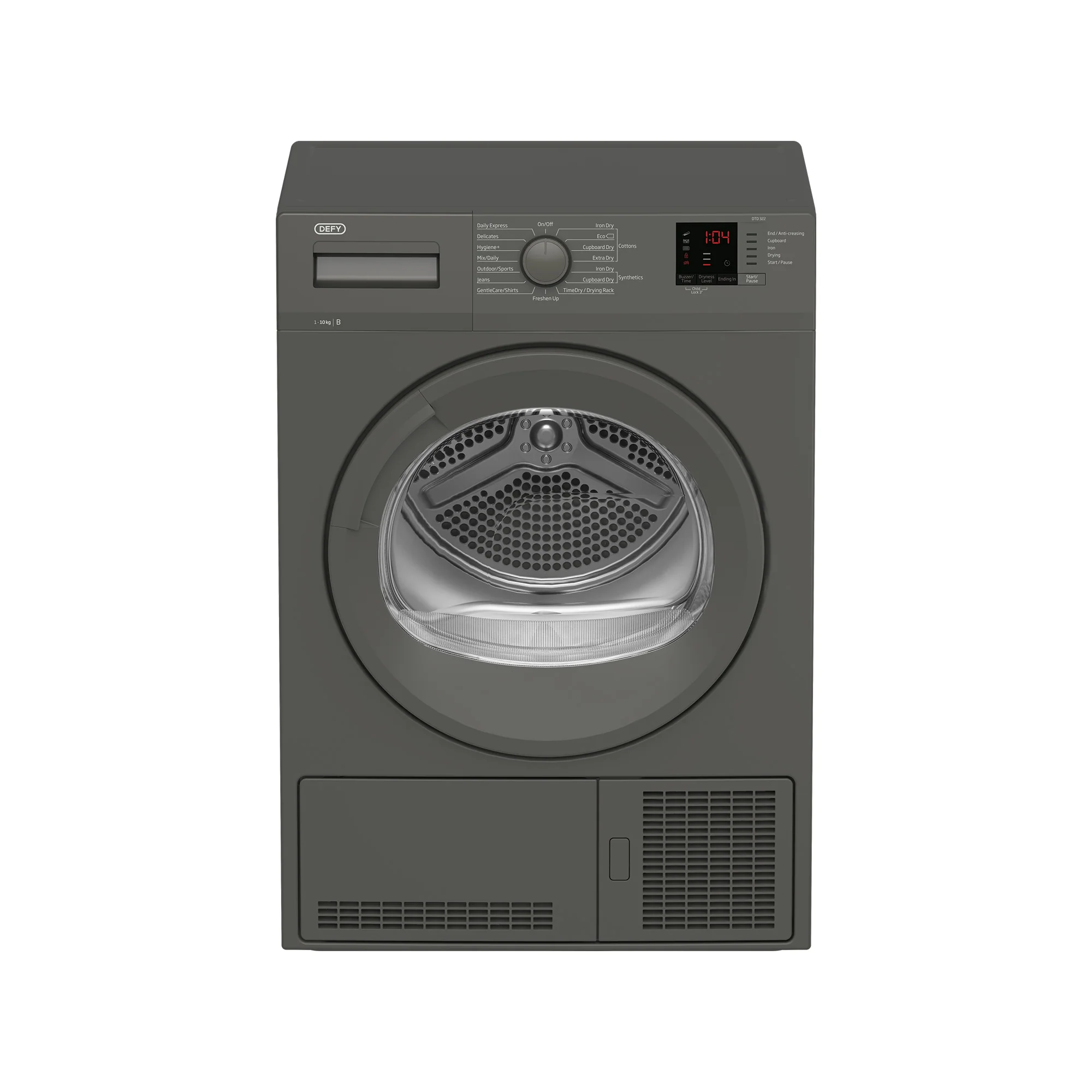 Defy 10kg Condenser Dryer Manhattan Grey