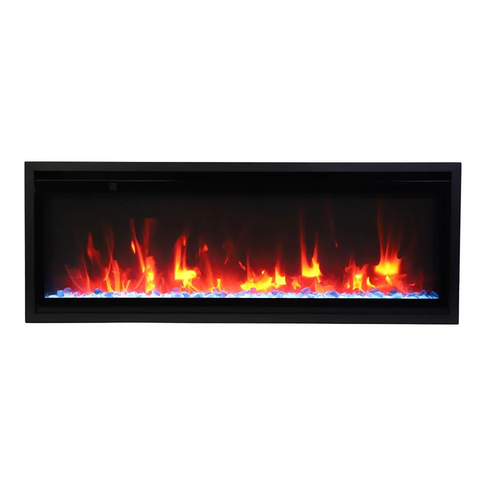 Amantii 42-in Symmetry XtraSlim Smart WiFi Linear Electric Fireplace
