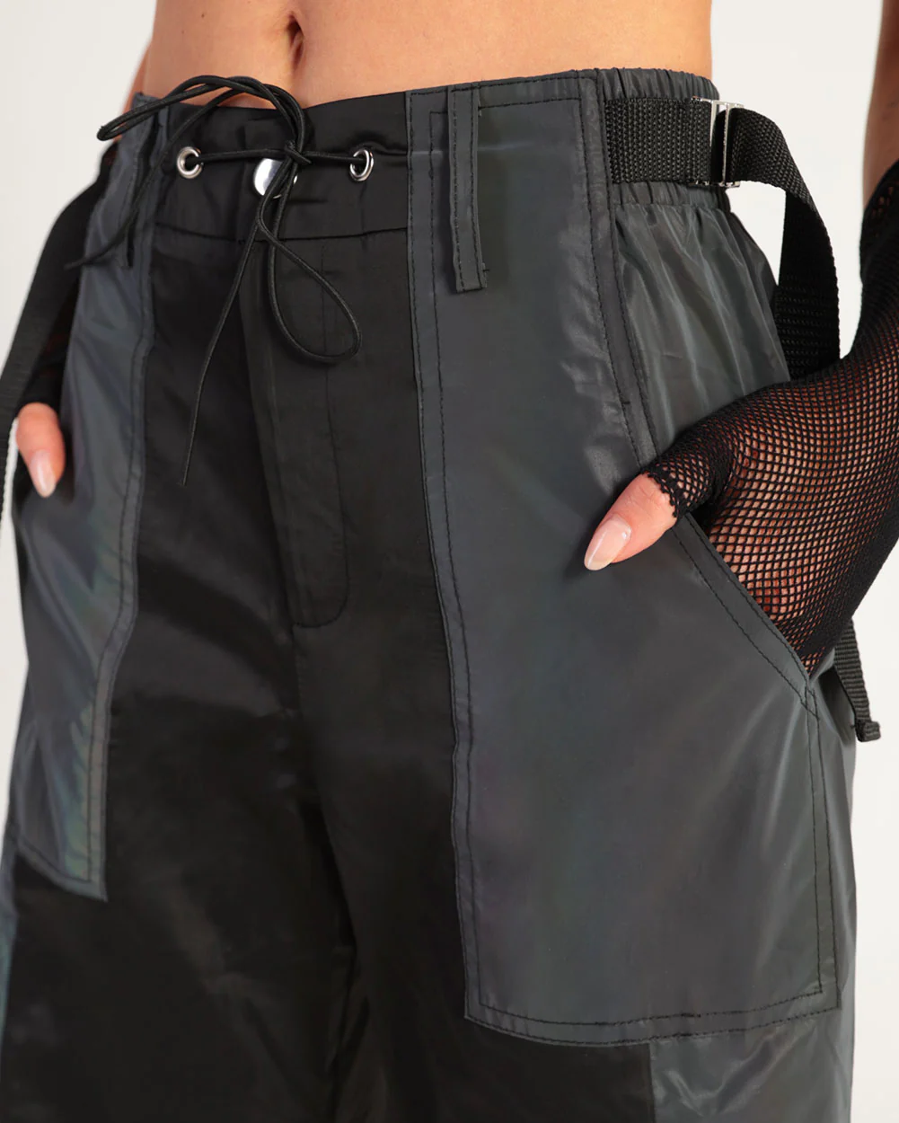 Time 2 Get Lit Rainbow Reflective Cargo Joggers