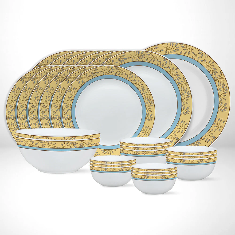 Larah by Borosil Sunhara Dinner Set, 19 pc