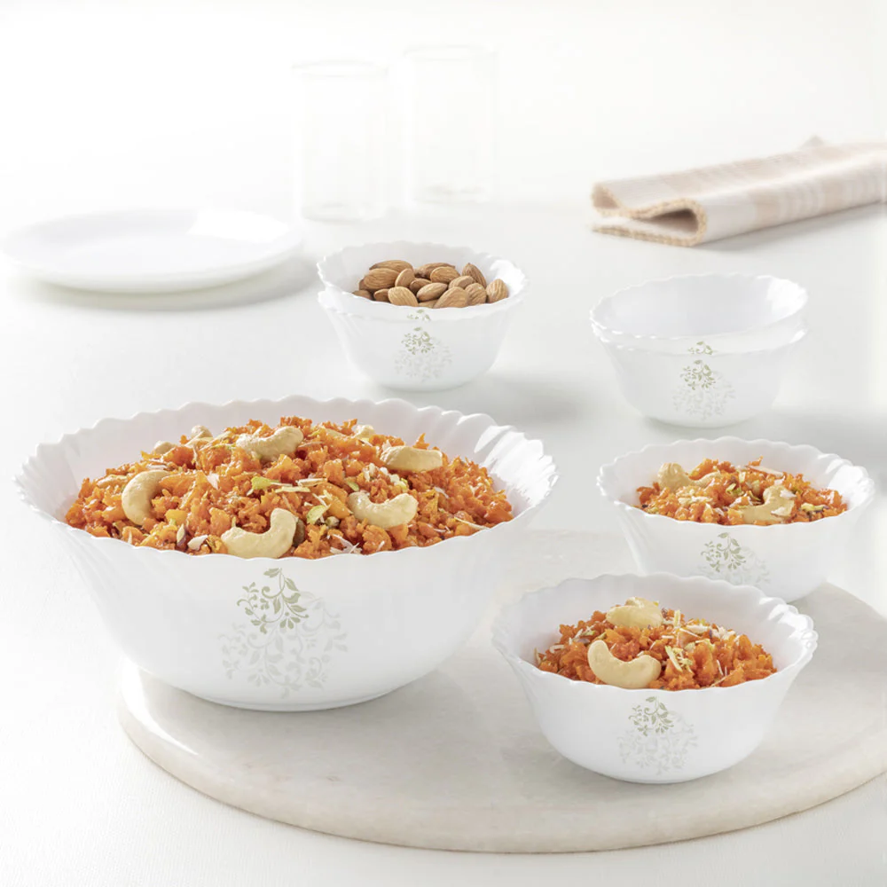 Larah by Borosil Ingot Pudding Set, 7 pc (Small)