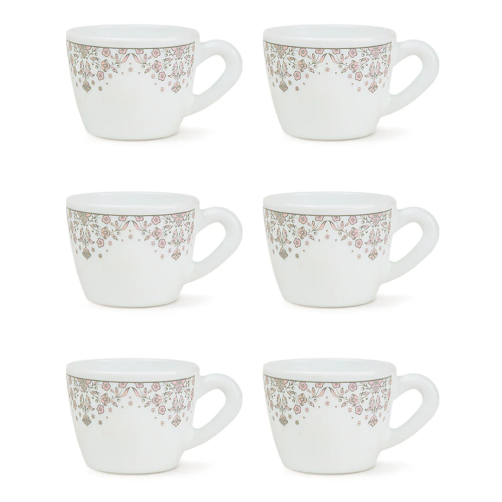 Larah by Borosil Lark Cup Set, 90ml x 6