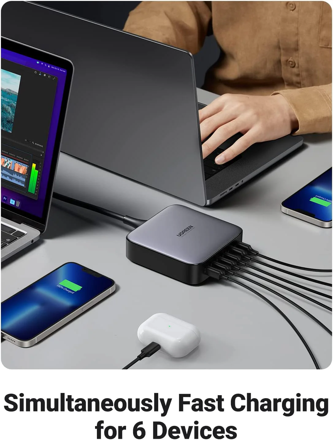 UGREEN Nexode 200W USB-C Desktop Charger Bundle