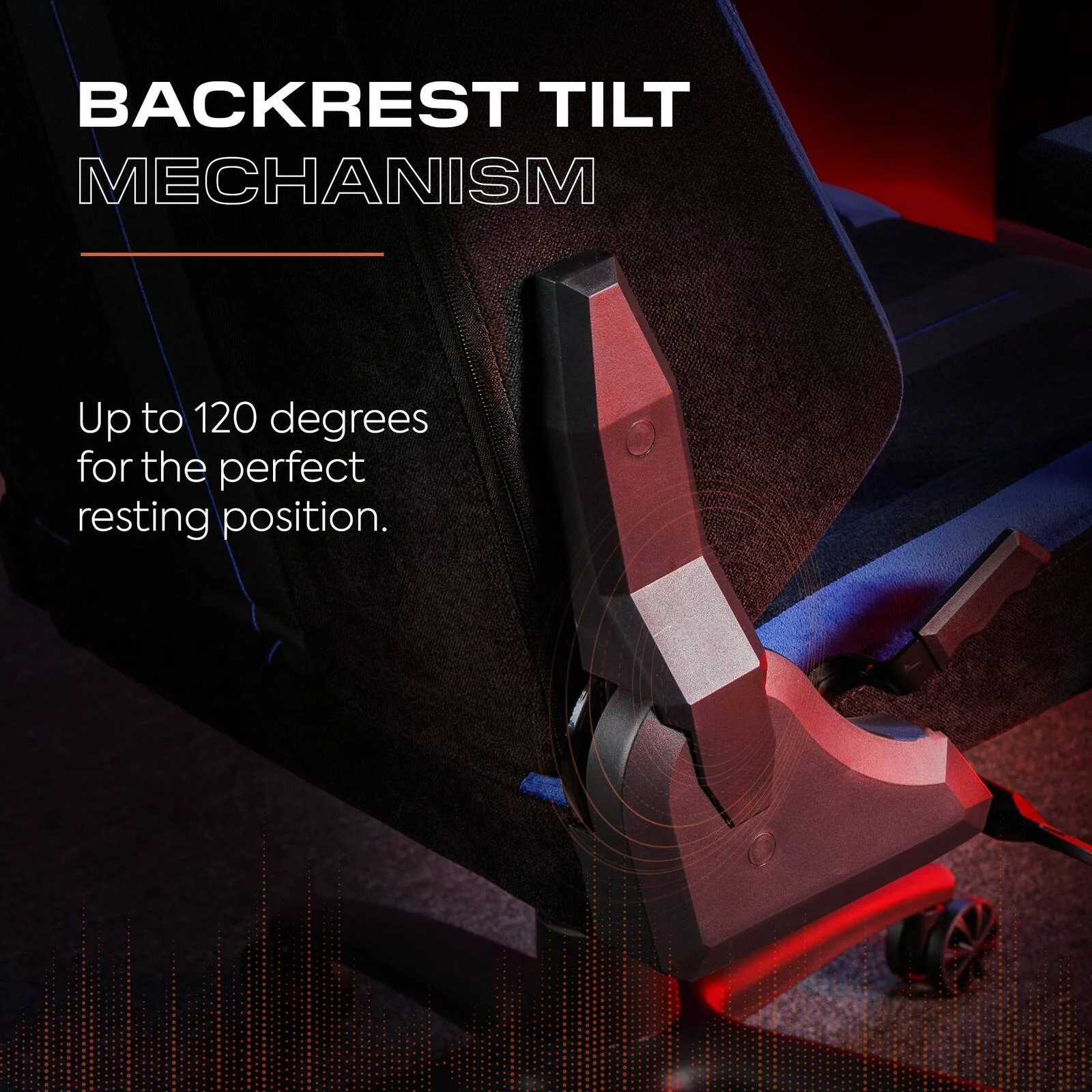 Onyx Ergonomic PC Office Gaming Chair - Fabric Black / Blue