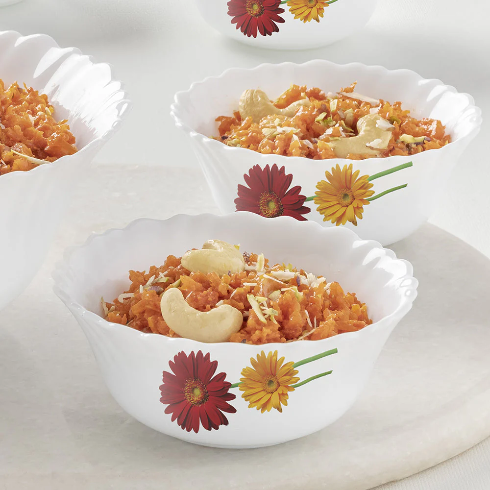 Larah by Borosil Zinnia Pudding Set, 7 pc (Small)