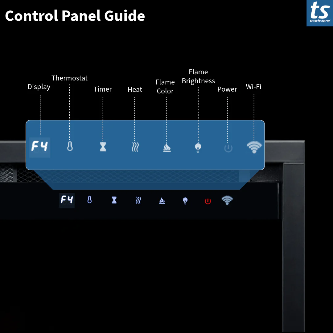 Sideline Elite Pro 100-inch Smart Electric Fireplace 80063