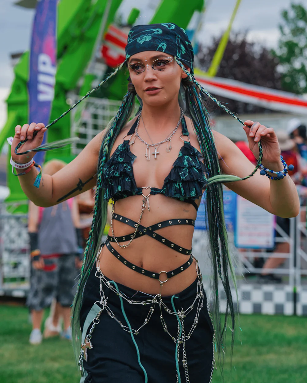 Sunflowerraver x iHR Get Bent Bra Top