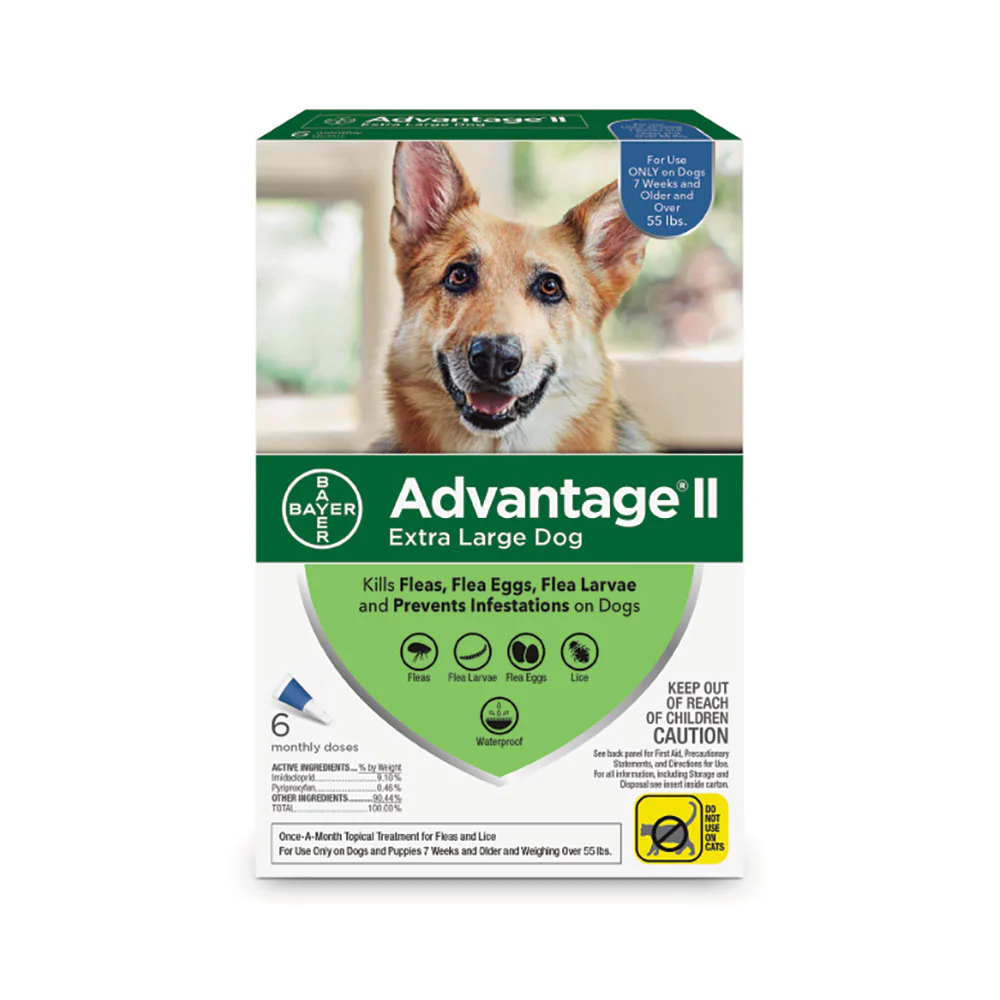 Advantage® II Flea Treatment for Extra Large Dog 6 Dose
