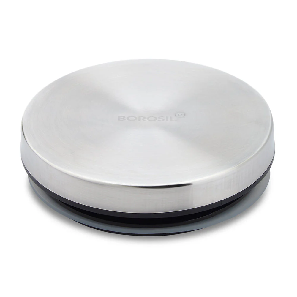 Borosil SS Lid For Classic Storage Jar, SSSilverLid