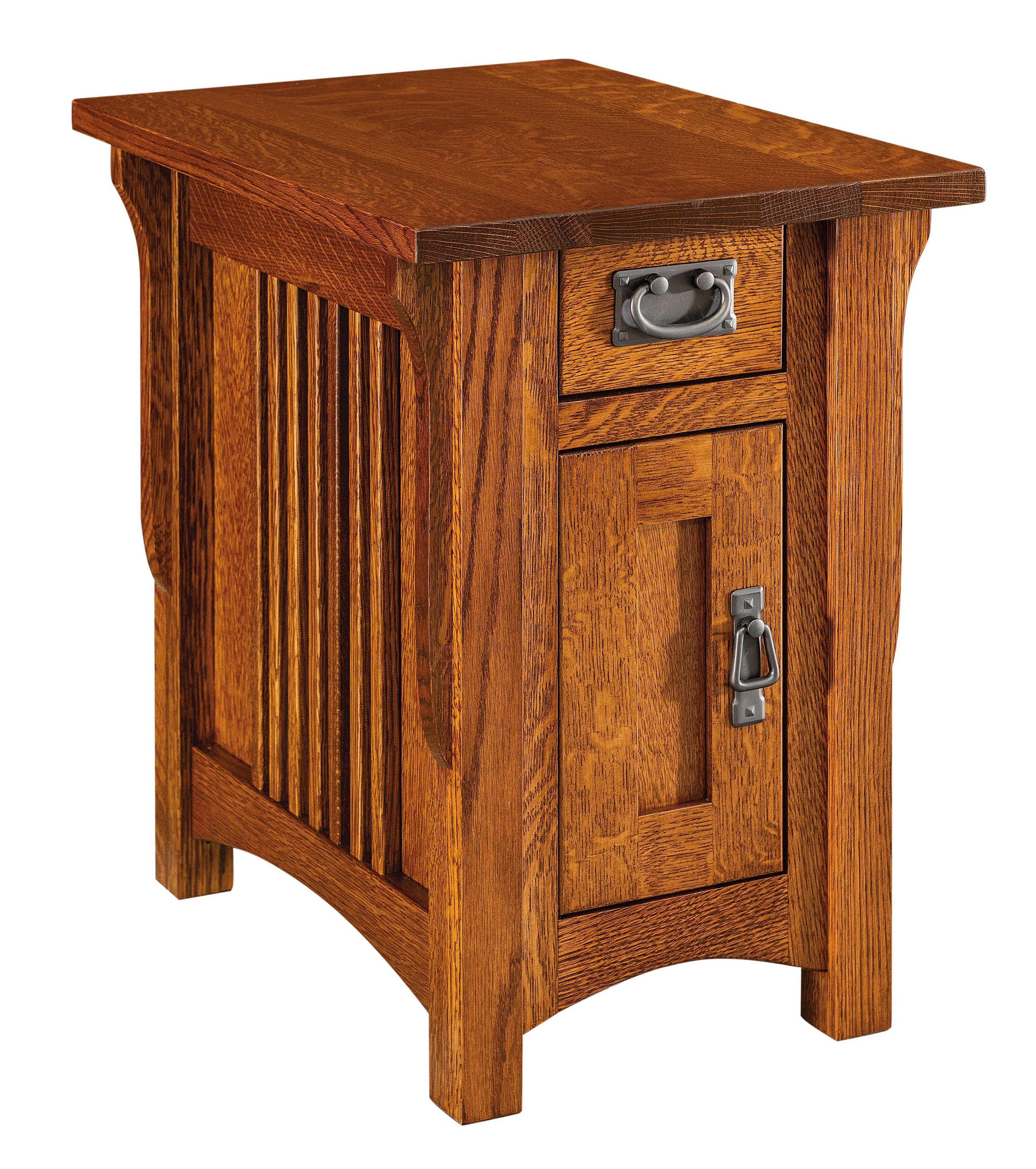 Amish Logan One Drawer One Door End Table