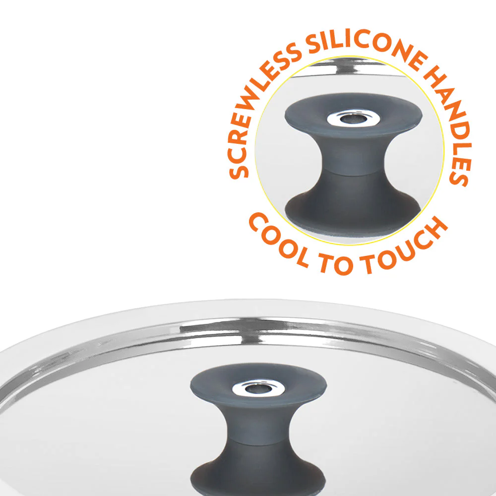 Borosil Cookfresh Triply Tope (Silicone Knob on Lid)