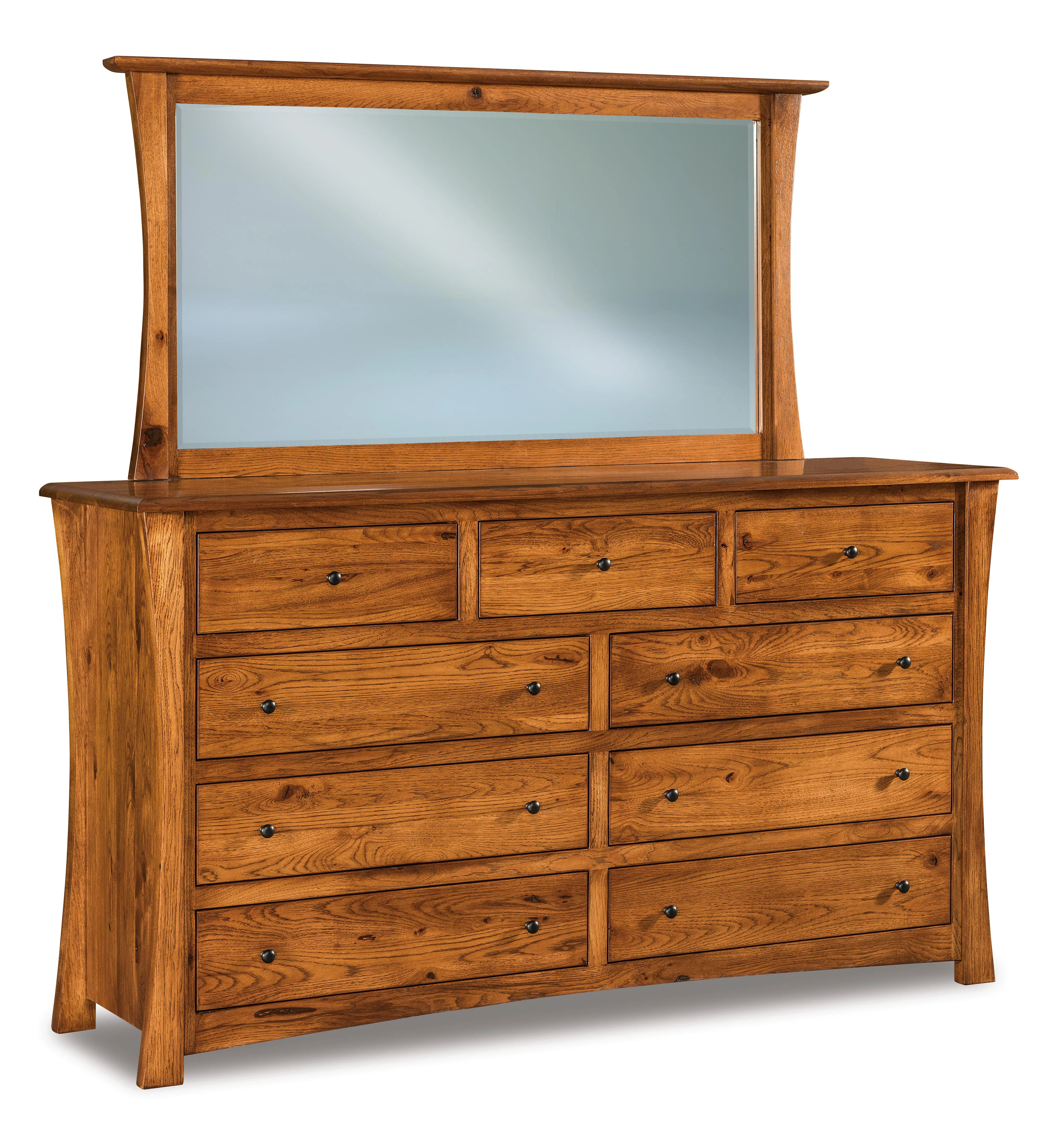 Amish Matison Nine Drawer Dresser