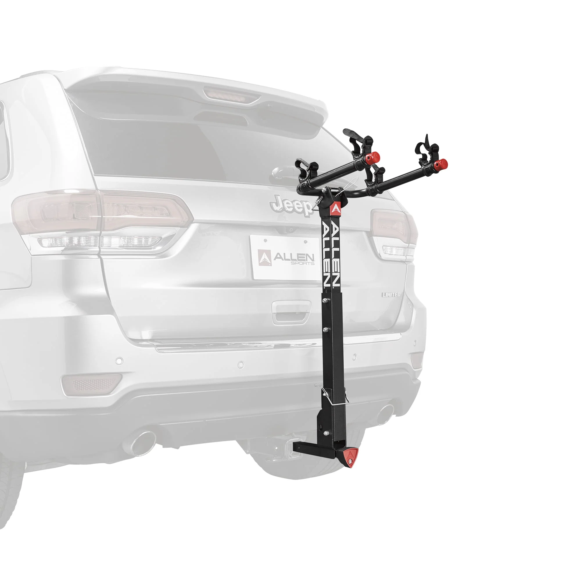 Quick Release 2-Bicycle Hitch Mounted Bike Rack Carrier