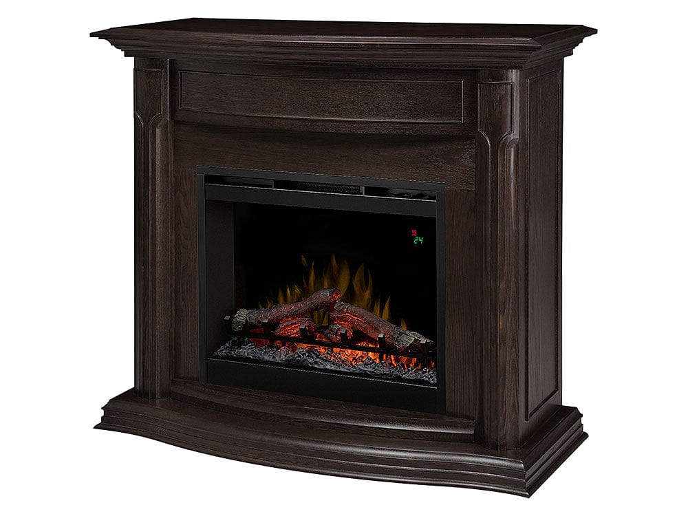 Gwendolyn Electric Fireplace Mantel Package in Espresso