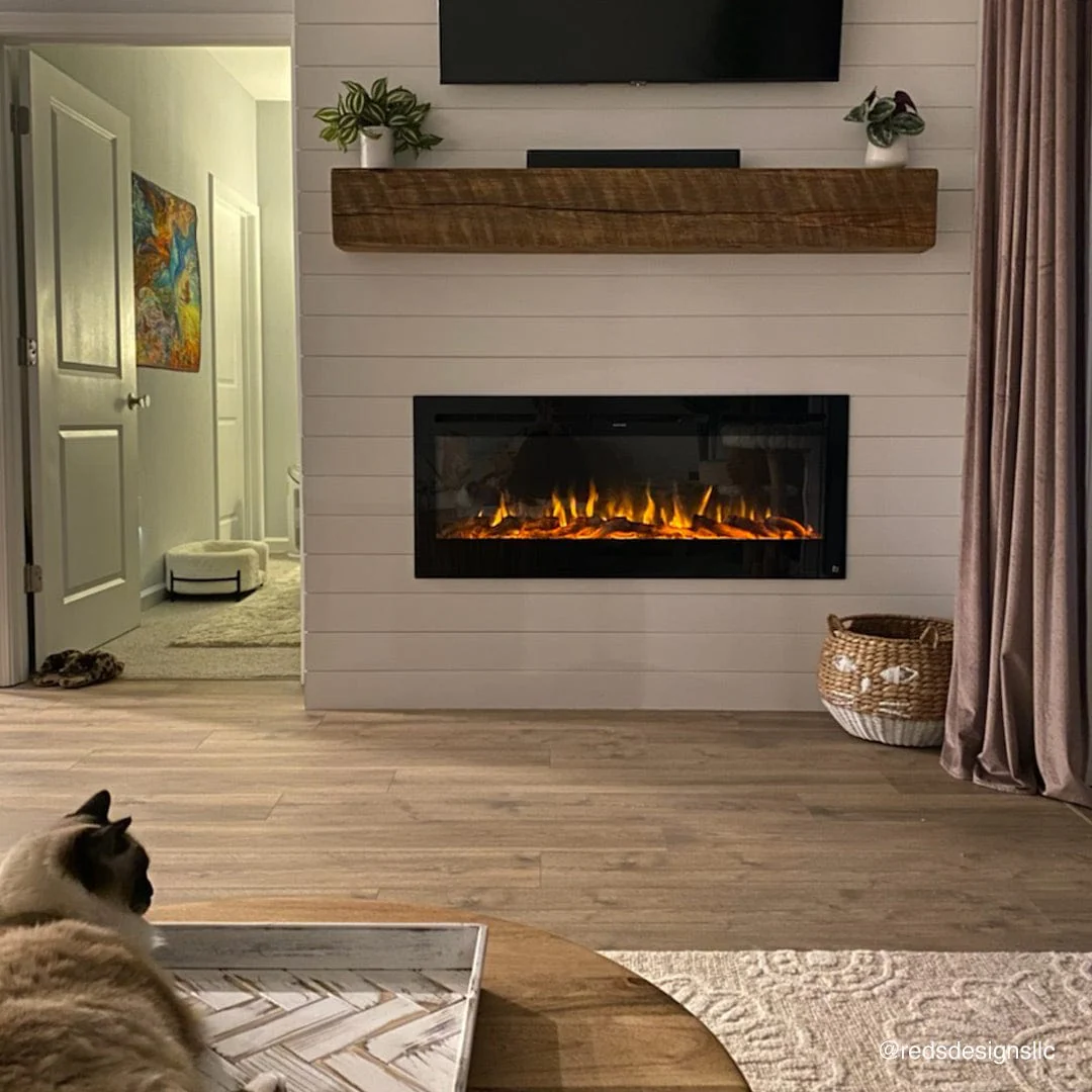 The Sideline 50 Inch Recessed Smart Electric Fireplace 80004